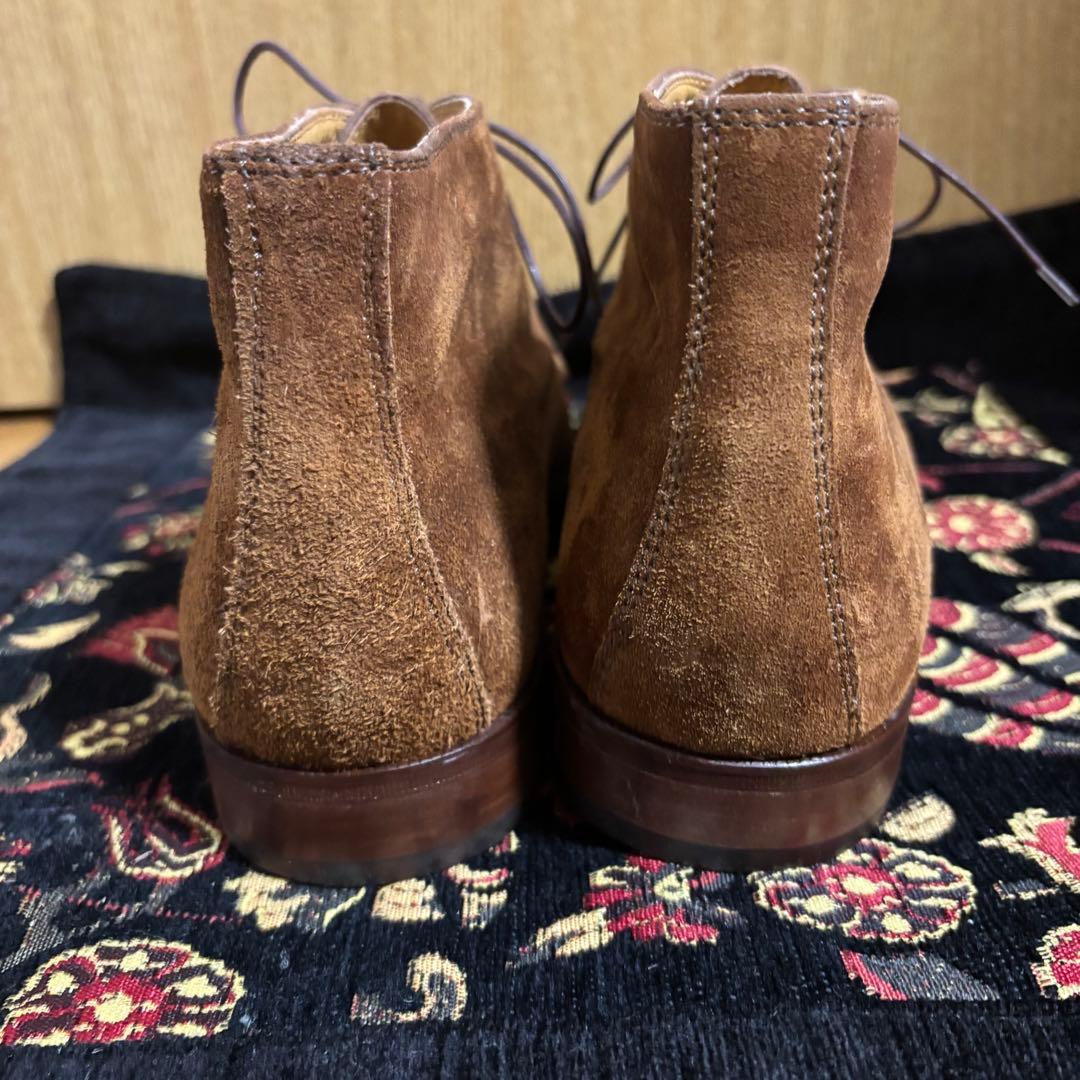 Bally 41 1/2 ダークブラウンスウェード チャッカブーツ 未使用