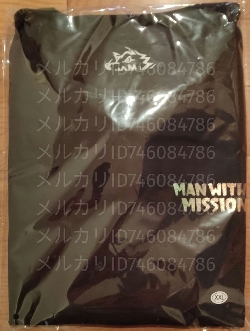 MAN WITH A MISSION ロンT XXL 黒 マンウィズ Tシャツ