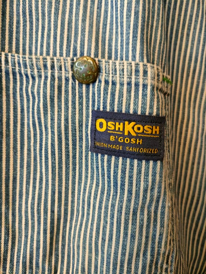 OshKosh B`Goshストライプ カバーオール