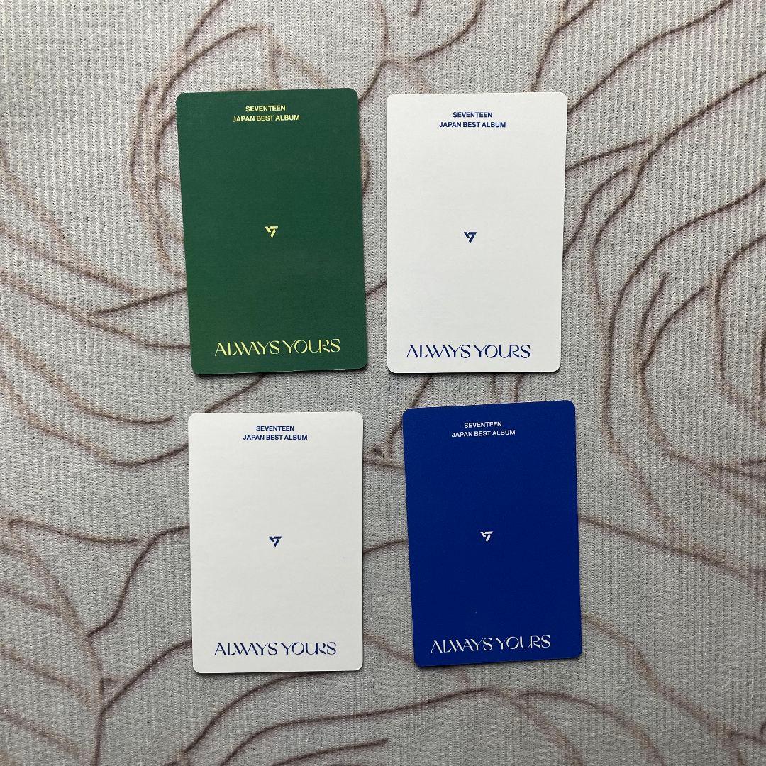 SEVENTEEN ジョンハン 特典 always yours 封入トレカ 4枚
