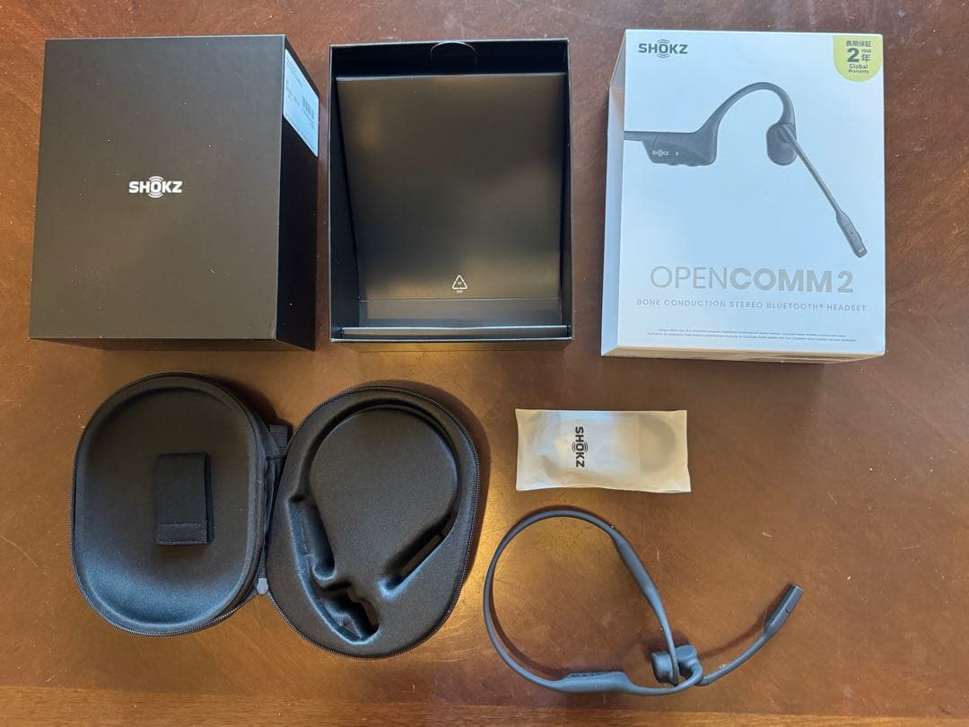 SHOKZ OPENCOMM 2 骨伝導イヤホン