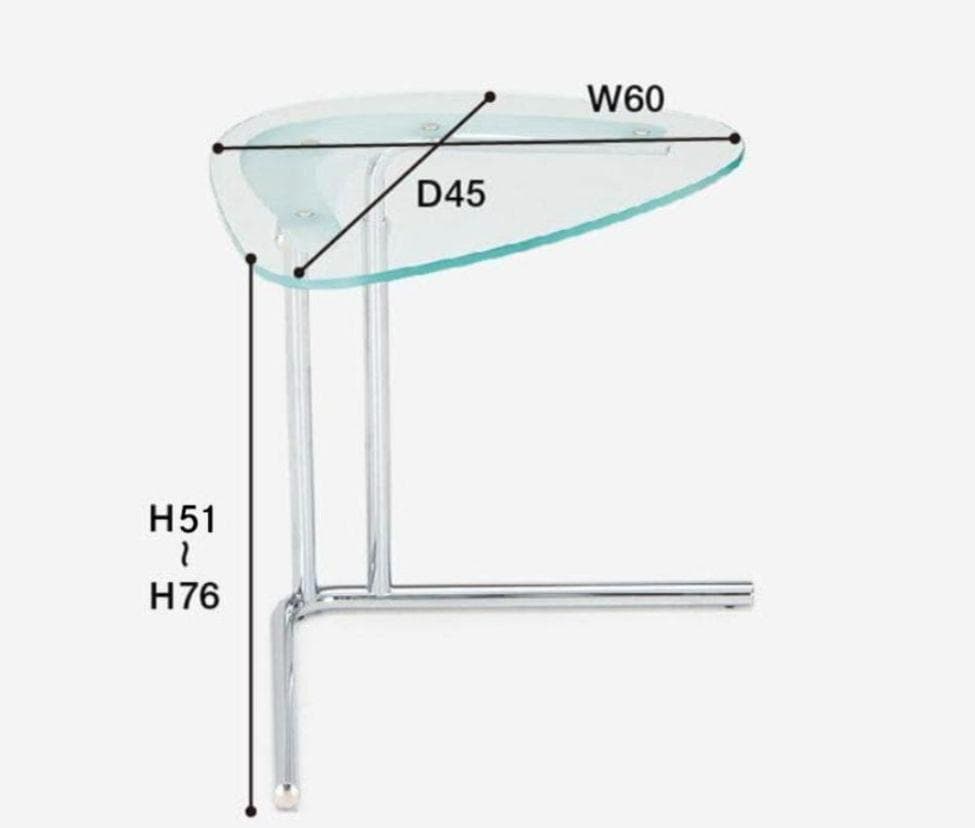 【美品】TECTA K22 サイドテーブル ガラス