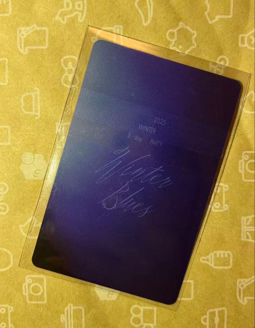 aespa ウィンター 誕生日 入場限定 トレカ winter