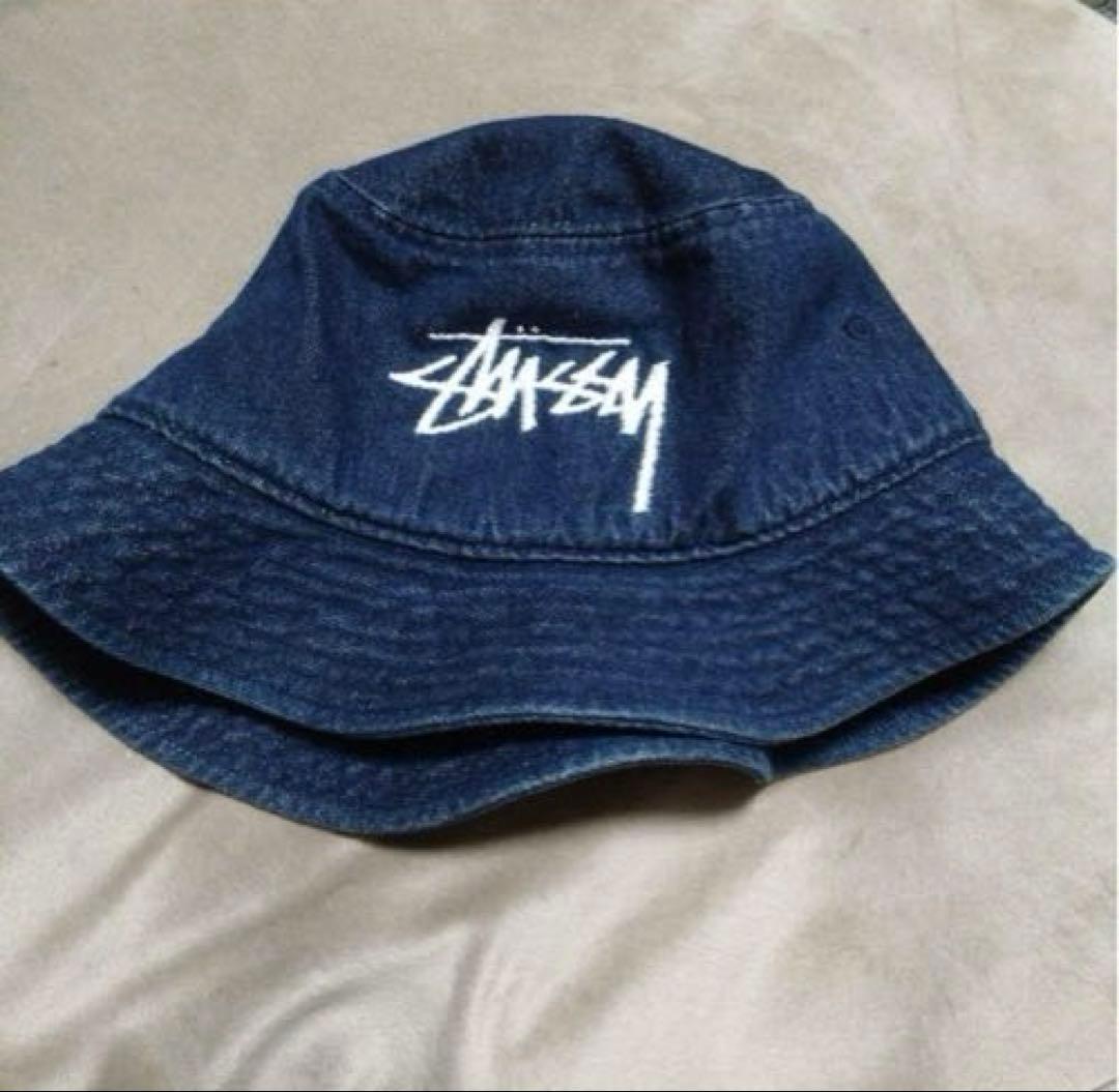 1*い様 STUSSY CAPZ デニムバケットハット L/XL