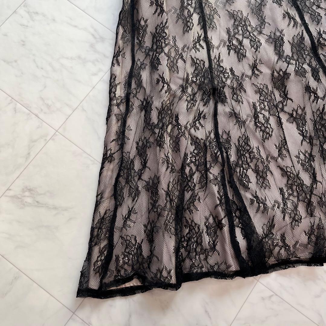 niana ニアナ　チュールレイヤードレースキャミワンピドレス　オケージョン　M