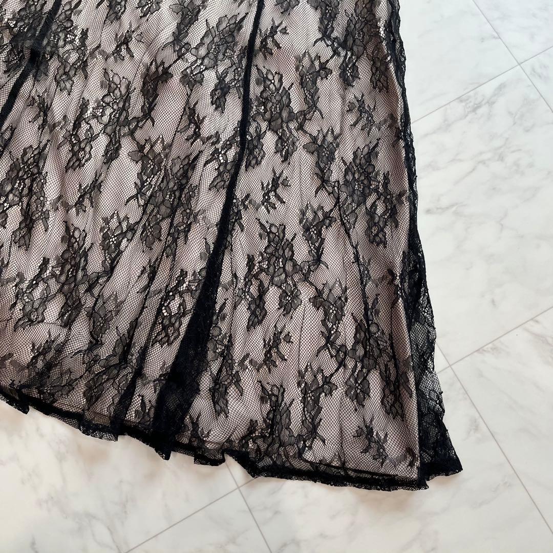 niana ニアナ　チュールレイヤードレースキャミワンピドレス　オケージョン　M