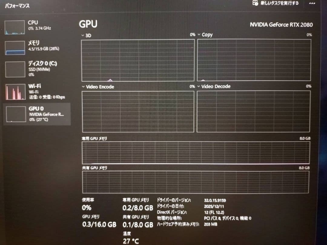 グラフィックボード・グラボ・ビデオカード MSI GEFORCE RTX 2080