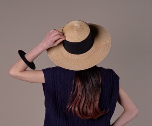 新品タグ付き tocit トチエット sheer hat スピック&スパン