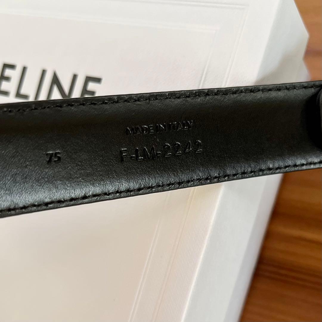 【正規品】セリーヌトリオンフベルト/トリヨンレザーミディアム25MM