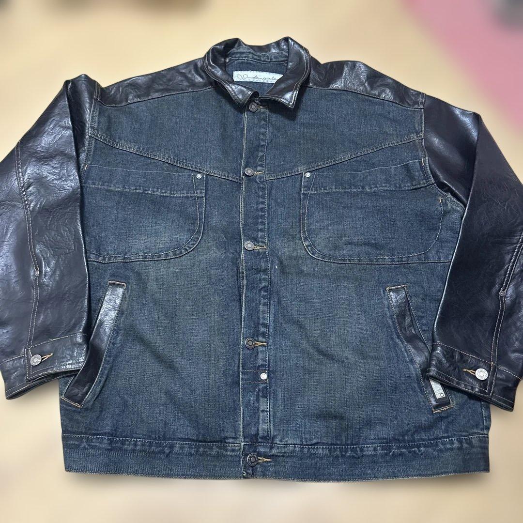 0*R様 PELLEPELLE デニム・レザーコンビジャケット 激レア