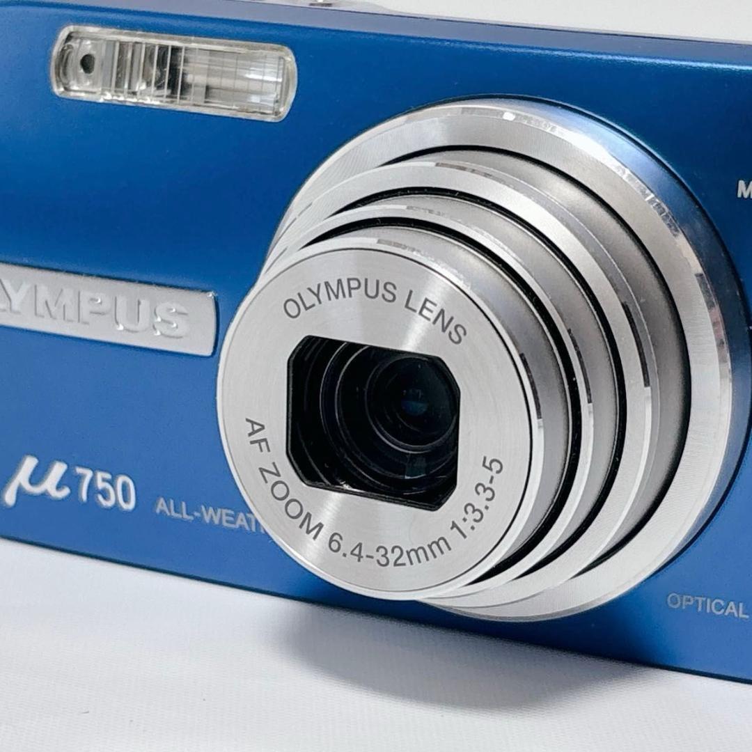 OLYMPUS μ750 ミュー750 ブルー 美品 付属品完備 コンデジ