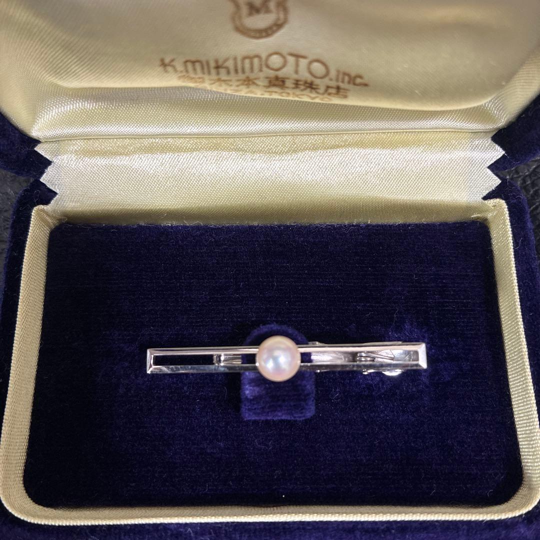 g*8様 K. Mikimoto 真珠付き ネクタイピン