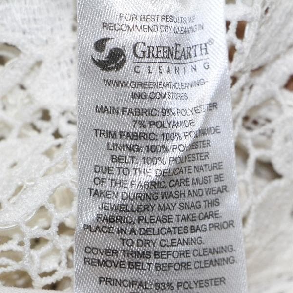 E*様 セルフポートレイト ワンピース リボン レース クリーム UK4 未使用