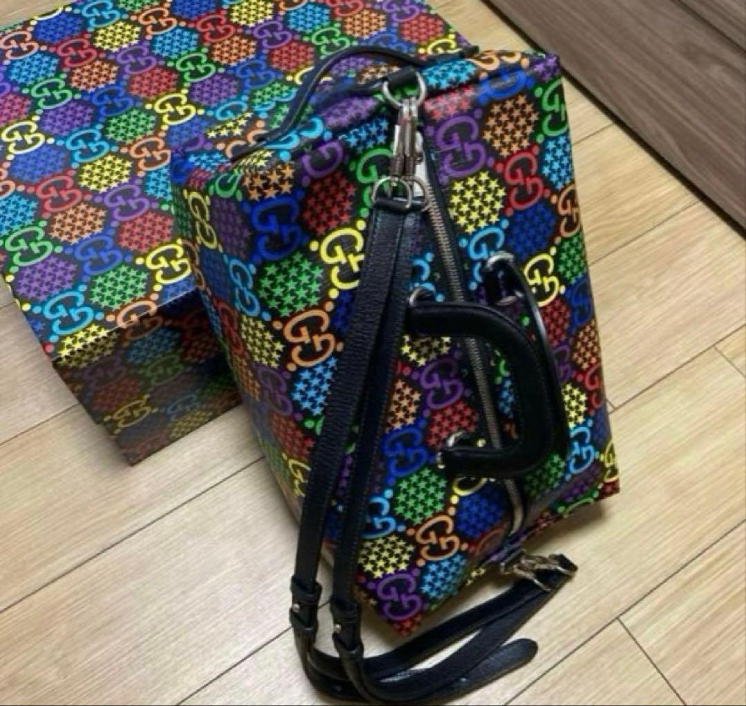 ぴろき【確実正規品】激レアGUCCIボストン リュックサックサイケデリック