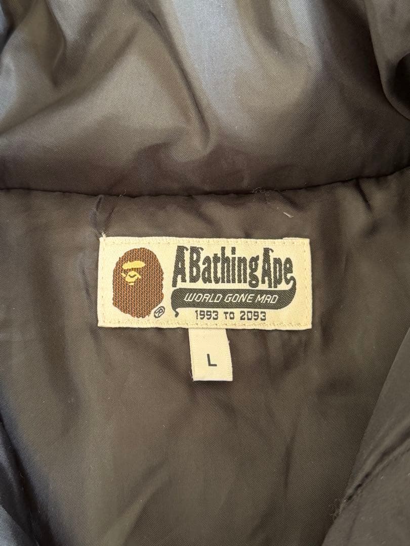 A BATHING APE 中綿ダウンジャケット Lサイズ