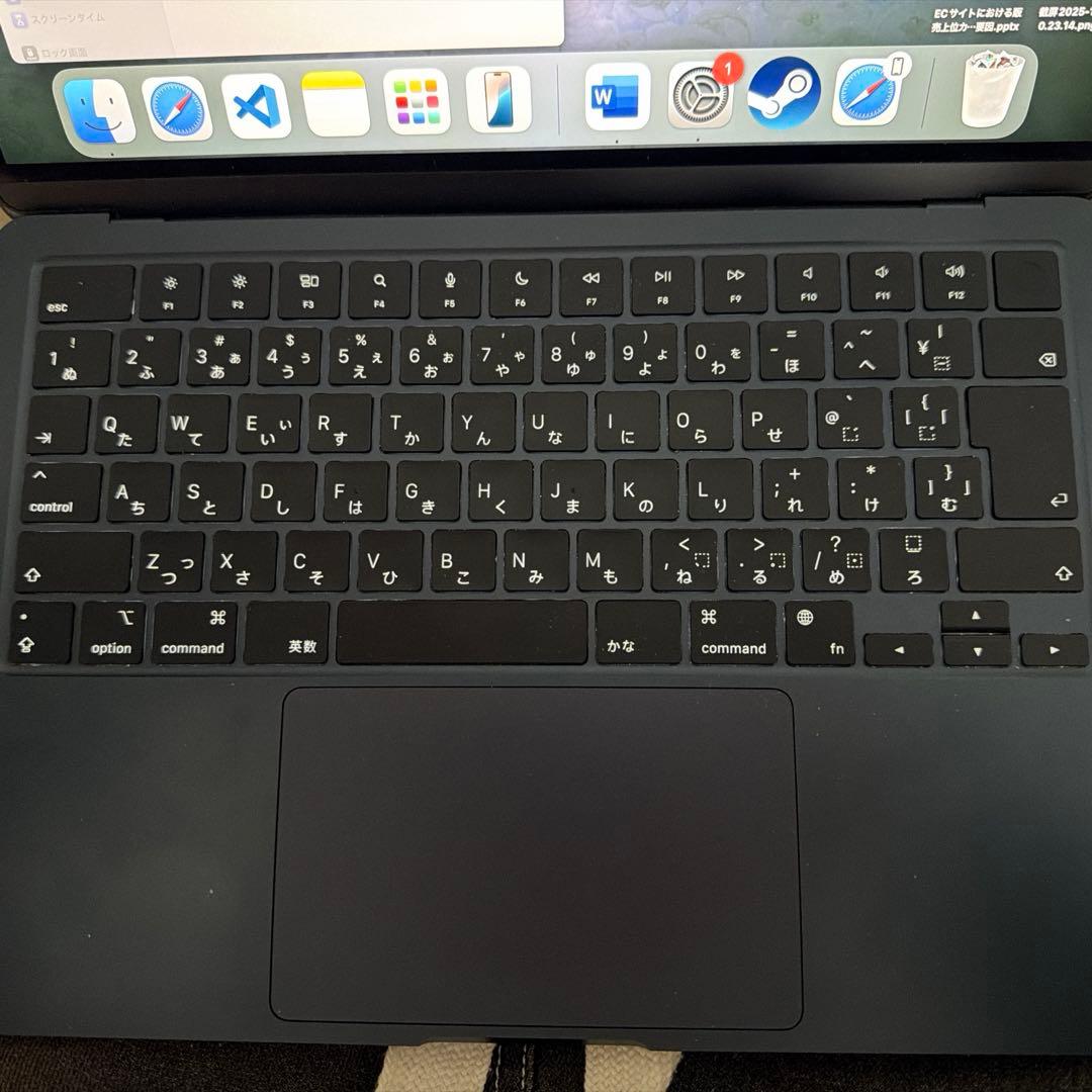 M2 MacBook Airスペースグレー 日本語配列 31日まで