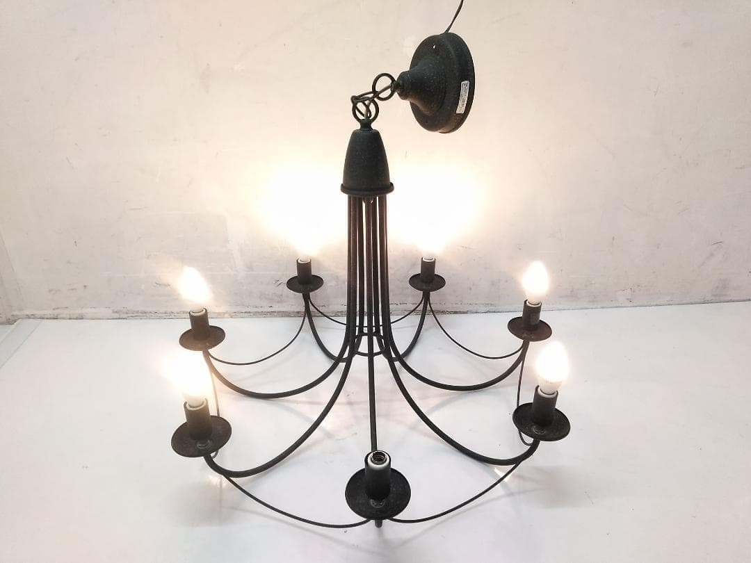 KOIZUMI シャンデリア AAE580114 ブラック 7灯 ♪