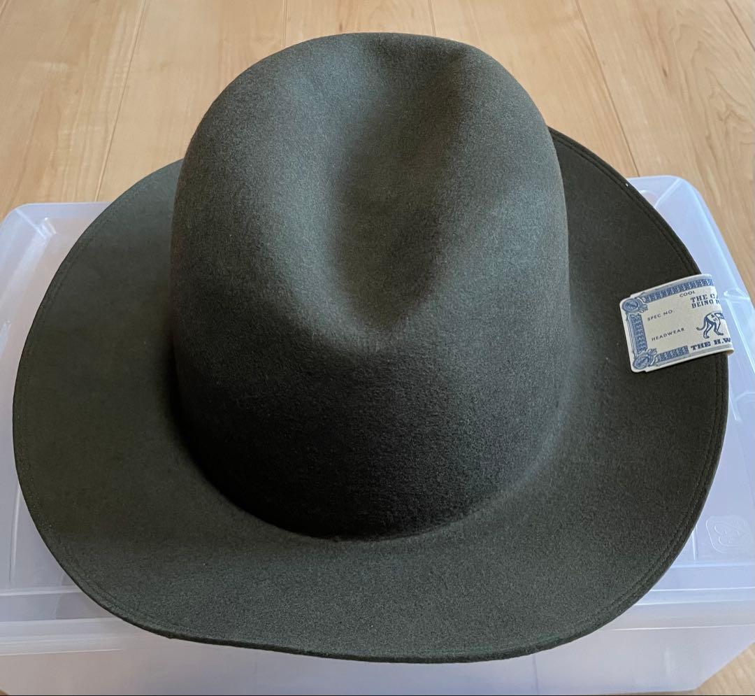美品The H.W DOG CO. トラベラーズハット オリーブ