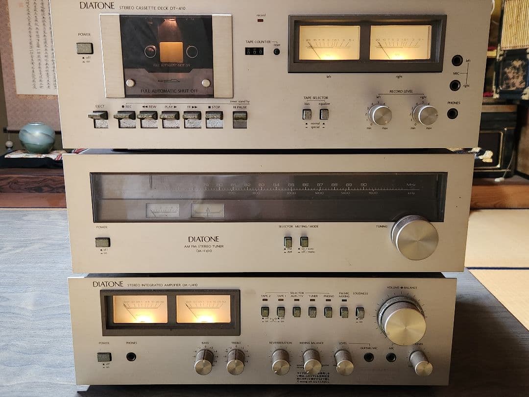 DIATONE ダイヤトーン　カセットデッキ　ターンテーブル 通電OKジャンク品