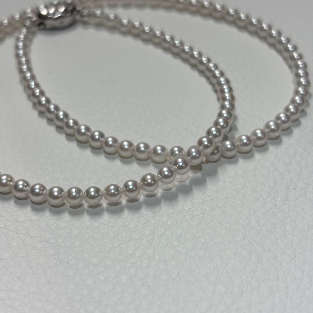 パールネックレス　あこや真珠　ロゼプレミアム　真珠科学研究所　花珠比較