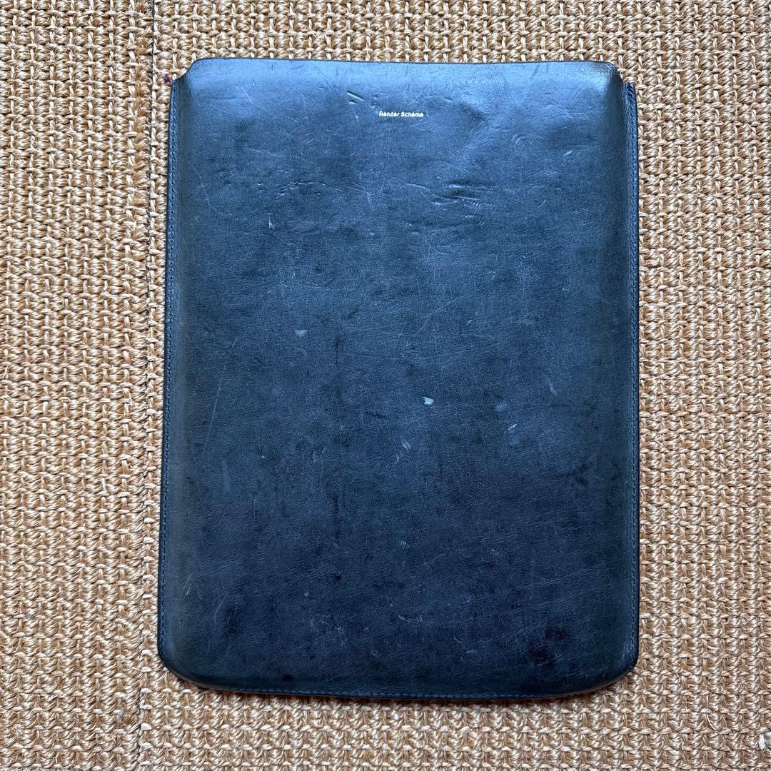 Hender Scheme 黒レザー ノートPCケース 13inch
