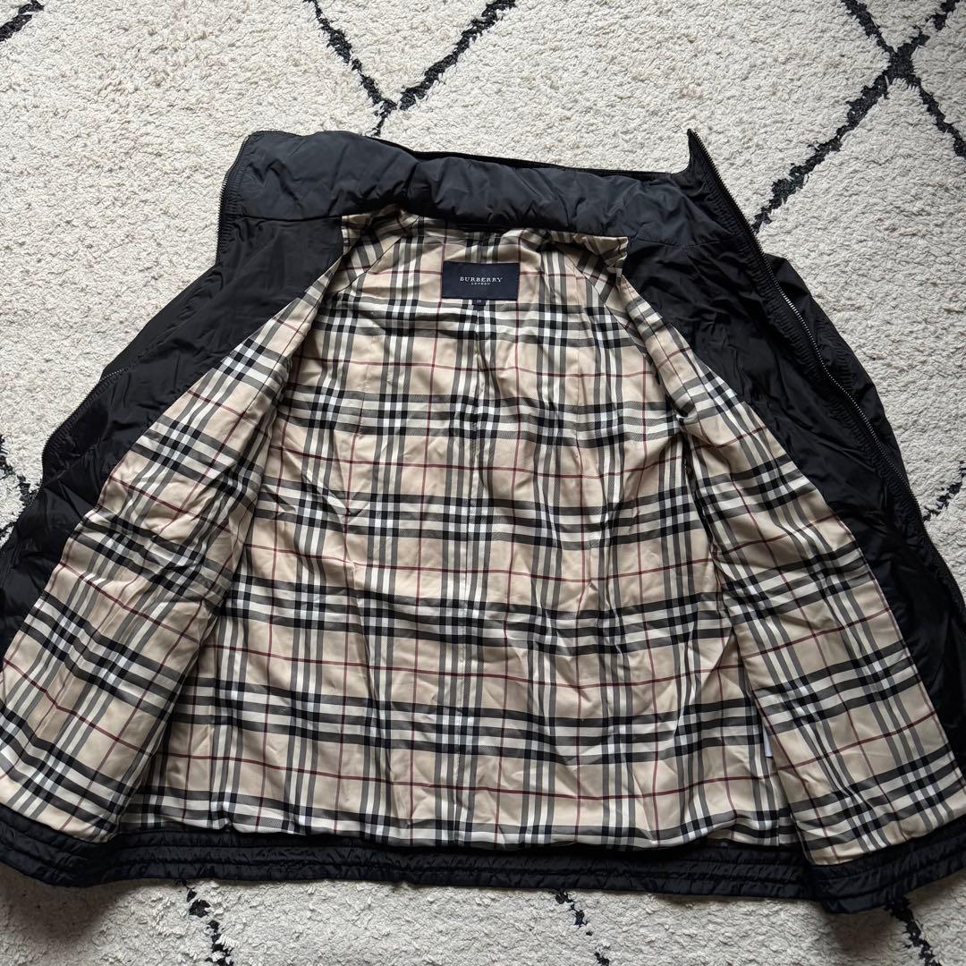 美品　バーバリーロンドン　ナイロンジャケット　ノバチェック　ブラック　2way