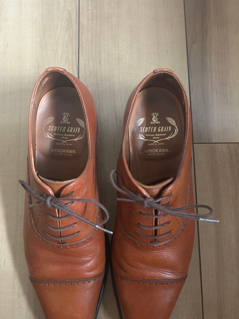 【美品】SCOTCHGRAIN スコッチグレイン パンチドキャップトゥ 25