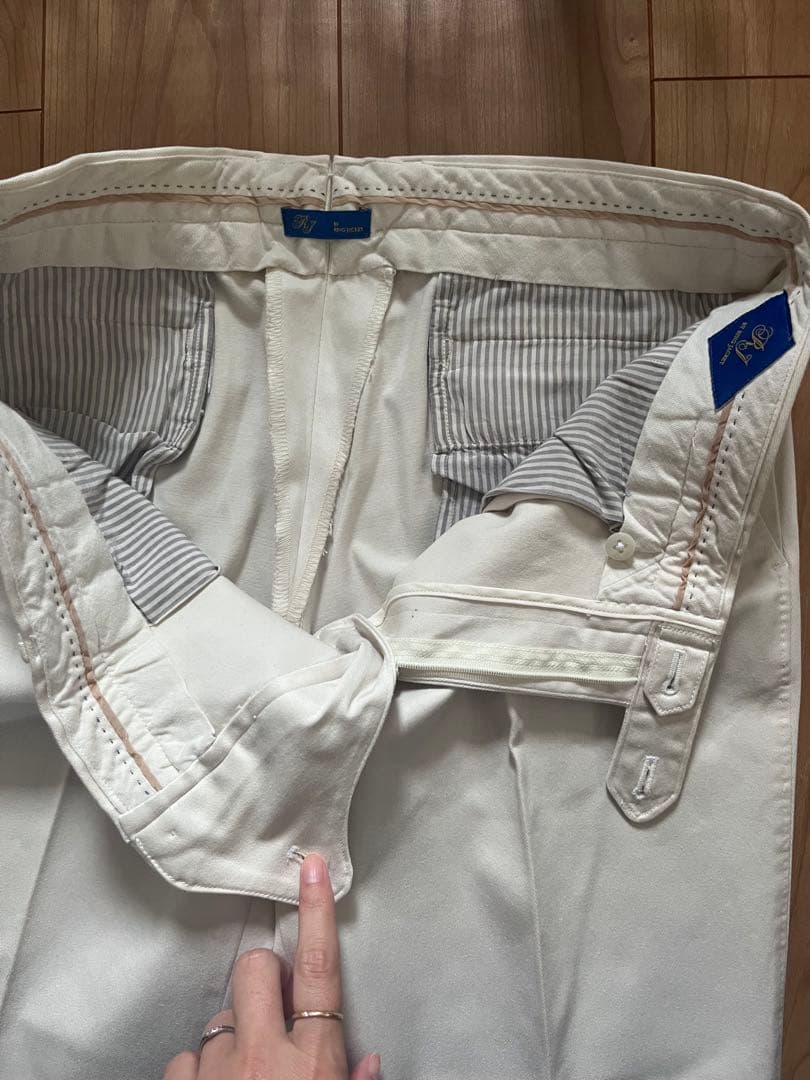極美品！リングヂャケット　ホワイト　チノパン