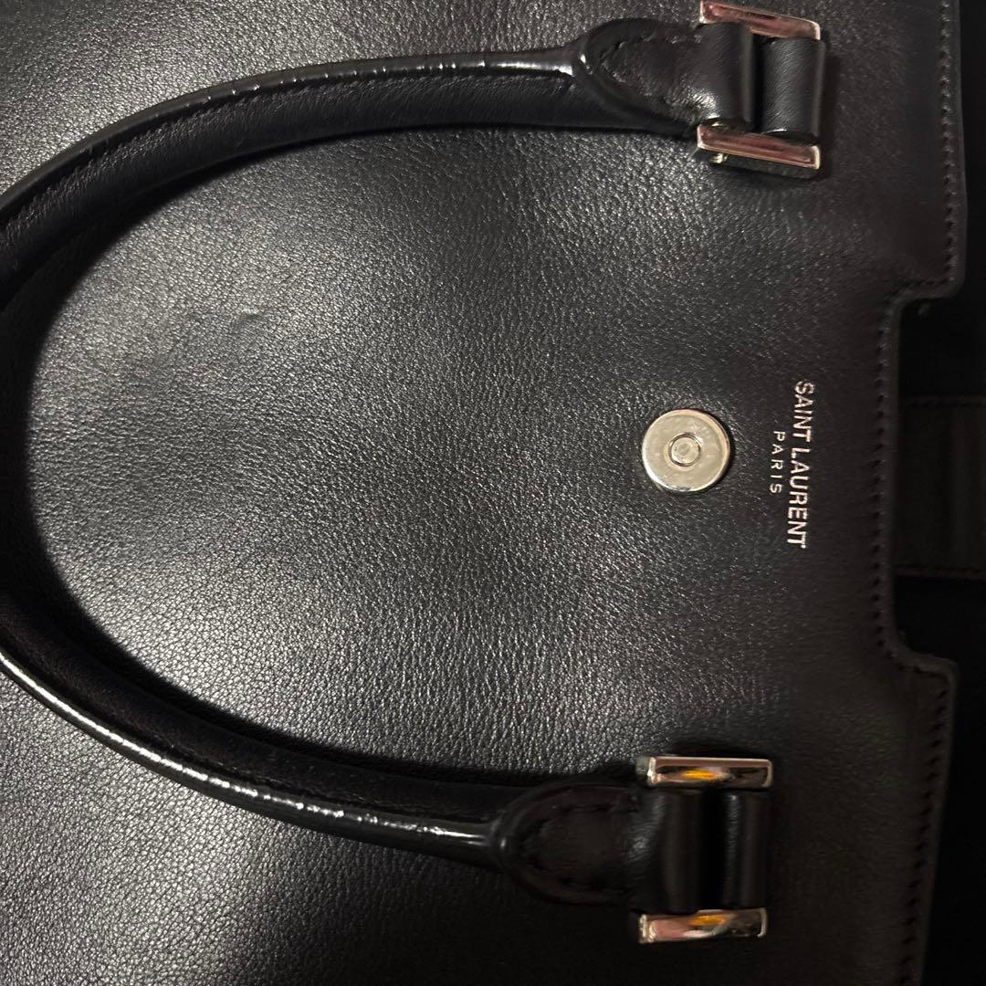 SAINT LAURENT サンローラン ベイビーカバス 黒 ブラック