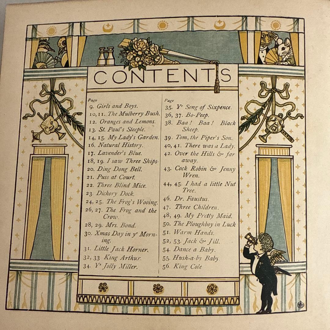 稀少アンティーク美しい挿絵のイギリス絵本　洋書　古書ジャンクジャーナル児童書