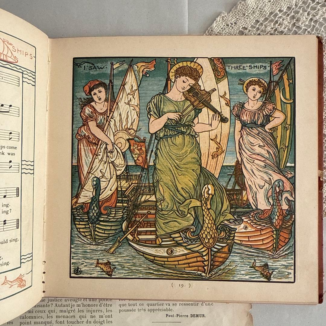 稀少アンティーク美しい挿絵のイギリス絵本　洋書　古書ジャンクジャーナル児童書
