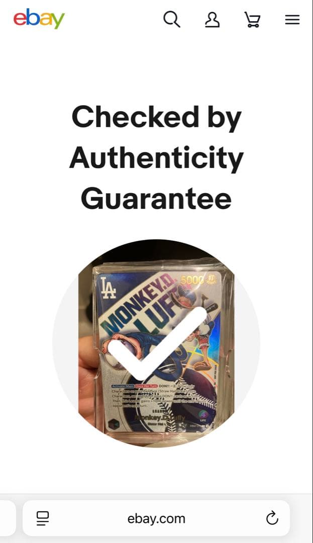 【PSA真贋鑑定】Dodgers x One Piece ワンピース ドジャース