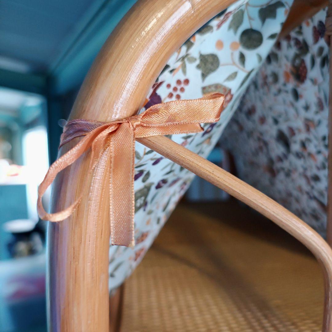 ※リメイク工房便※　ラタン　ハンガーラック 籐家具 アンティーク レトロ