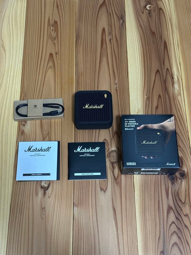 極美品 Marshall WILLEN II BLACK＆BRASS