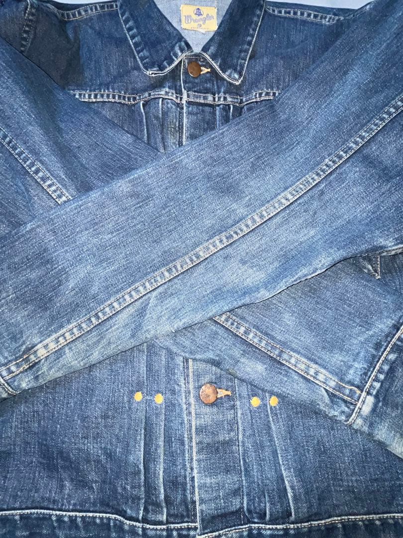 50s Wrangler 希少 111mj 縦ベル size42デニムジャケット