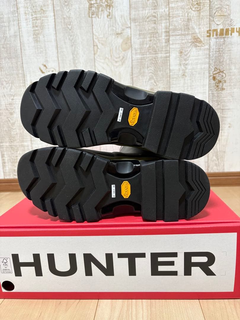 専用 25.5〜26㎝☆新品HUNTERレインブーツUK7 ハンターバルモバル