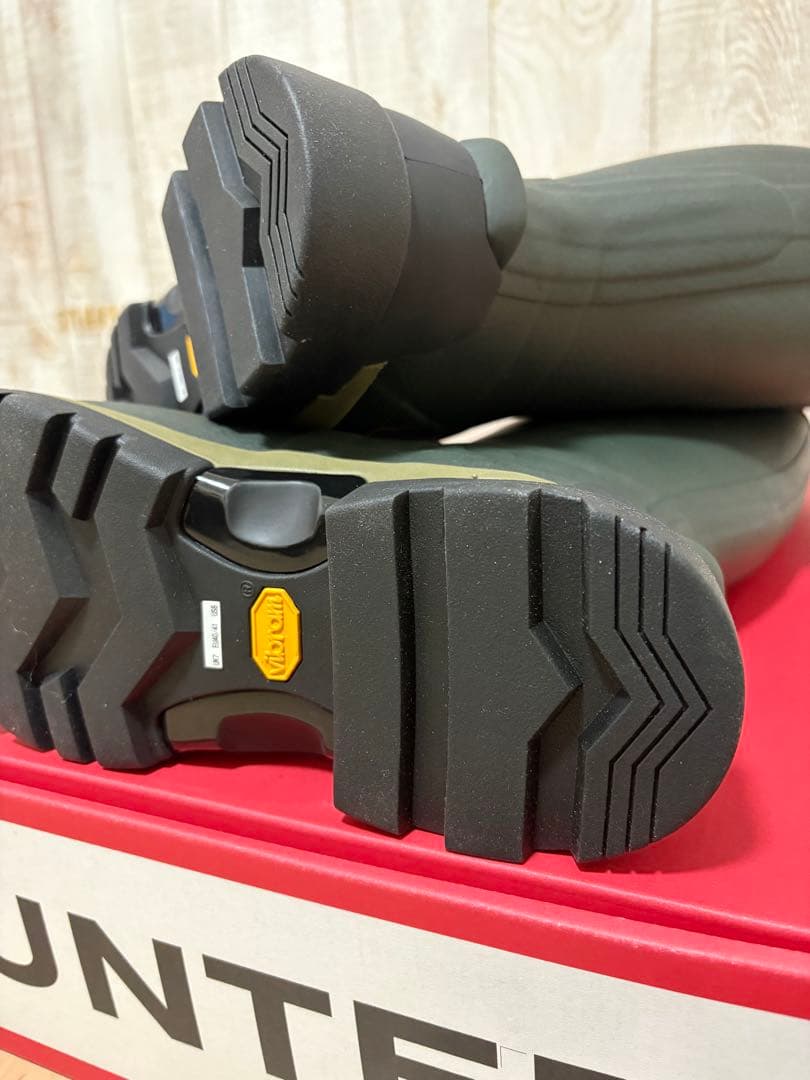 専用 25.5〜26㎝☆新品HUNTERレインブーツUK7 ハンターバルモバル