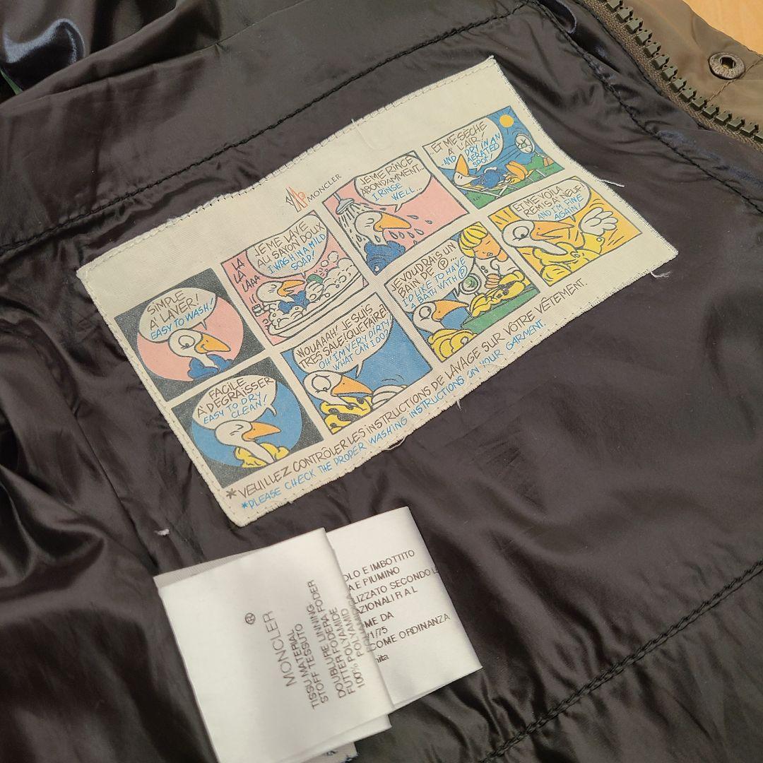 正規品　MONCLER オリーブ ダウンベスト　３