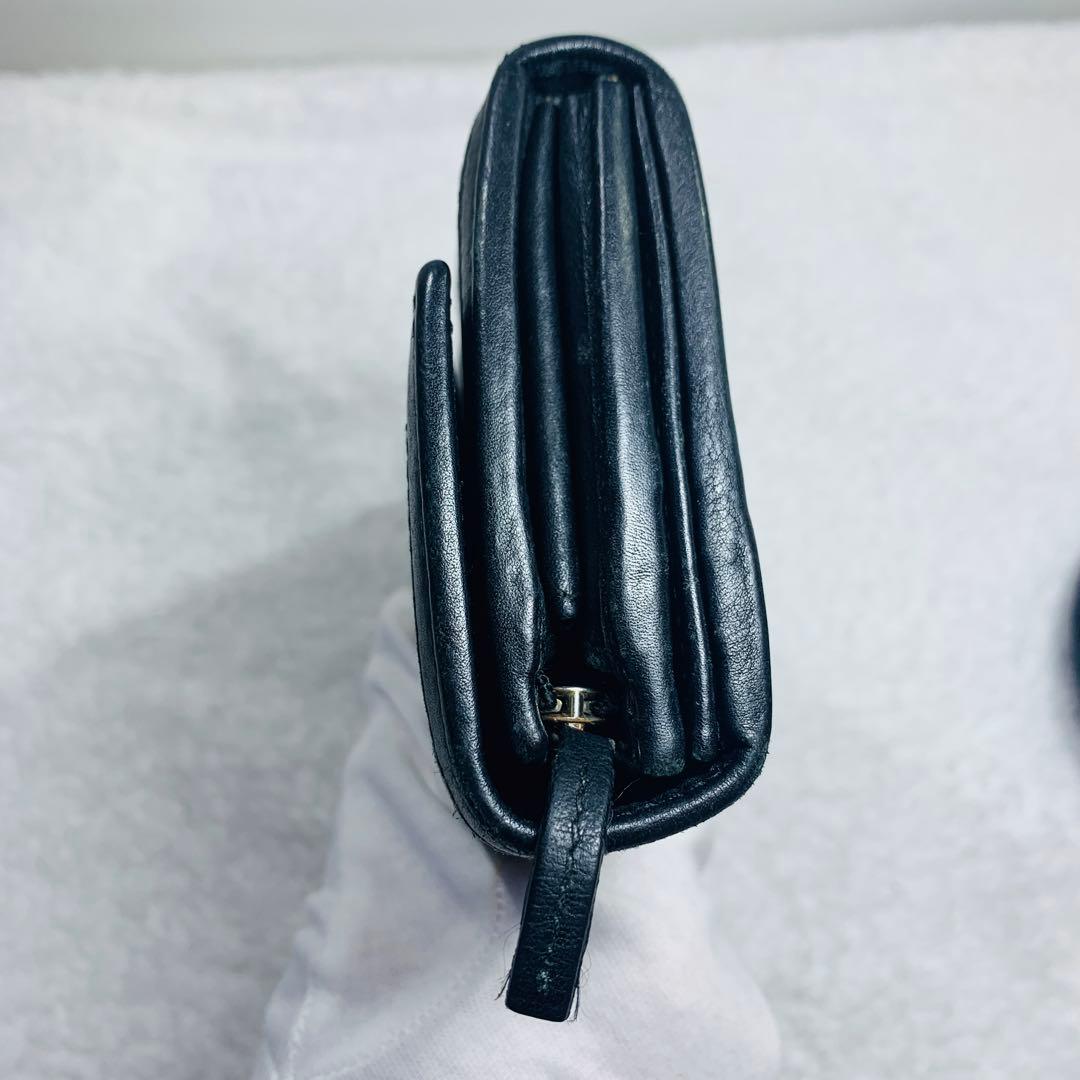 ⭐️GUCCI シマ　インターロッキング　L字ファスナー　ブラック　長財布