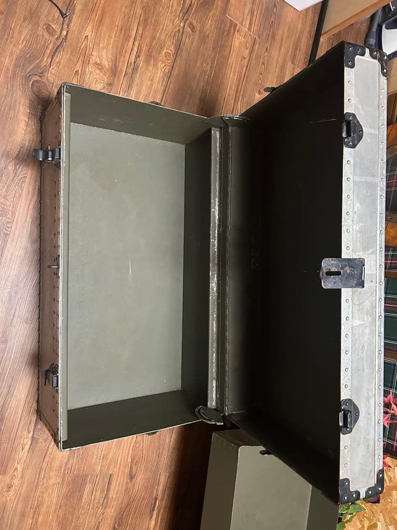 アンティーク　トランクコンテナ　中敷あり