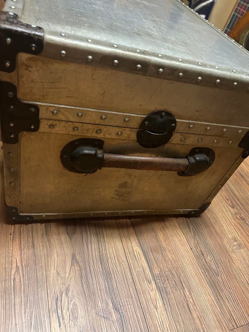 アンティーク　トランクコンテナ　中敷あり