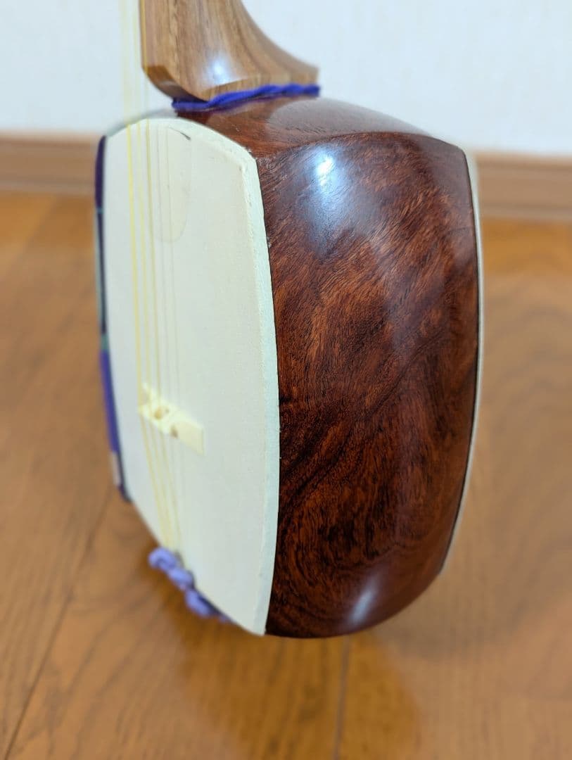 三味線 中棹 花梨 和楽器 弦楽器 ソフトケース付き 高級