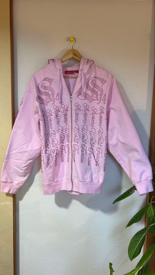 Supreme ラインストーンパーカー M