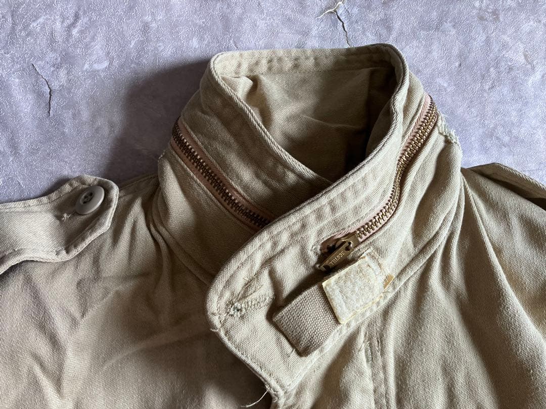 80's ベージュ カーキ M65フィールドジャケット アメリカ製 廃盤 S-R