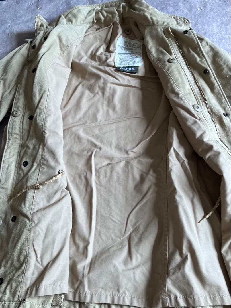 80's ベージュ カーキ M65フィールドジャケット アメリカ製 廃盤 S-R