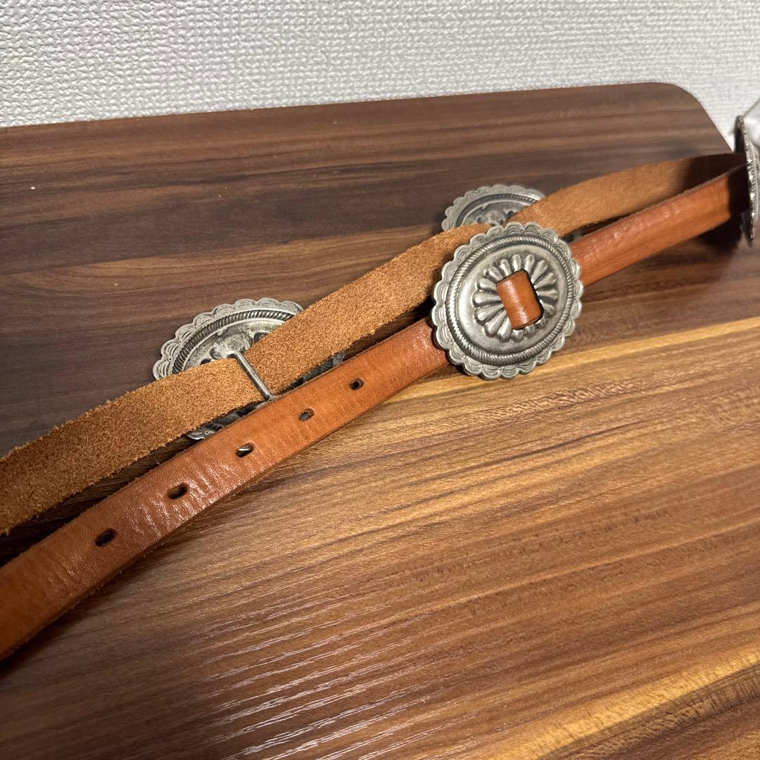 JOKER FIRENZE コンチョ レザーベルト 85cm レディース