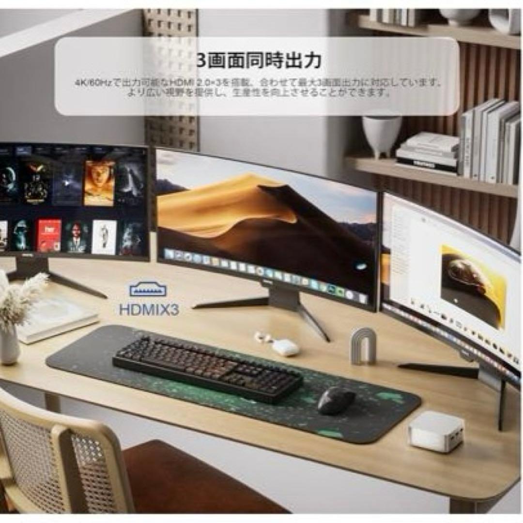 ミニPC 第12世代 インテルN100搭載　シルバー