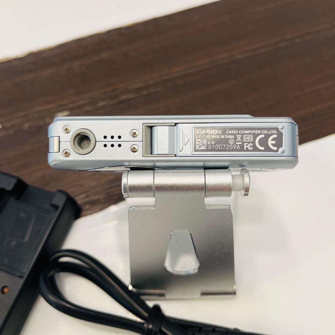 CASIO オールドコンパクトデジタルカメラex-z80 ブルー