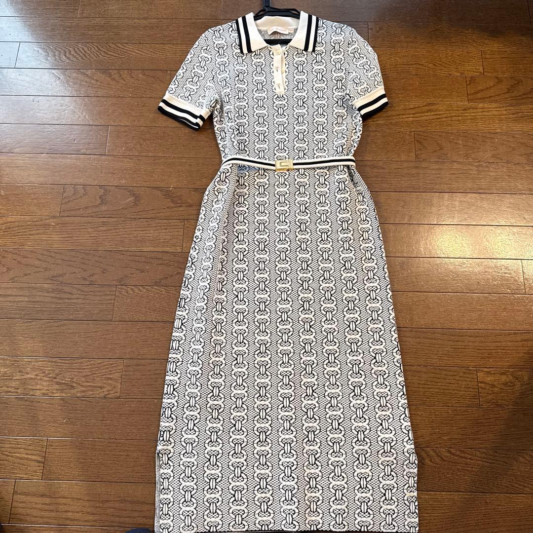 Tory Burch ポロドレス 白/黒 トリーバーチ