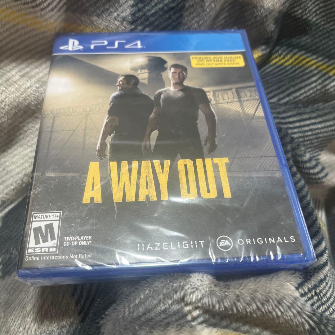 新品未開封　超希少☆日本未入荷☆PS4 北米版　A WAY OUT